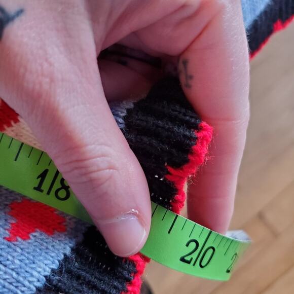 Vintage Fairy Kei Kawaii Kitty Kitten Cat Red Black White Sweater Kids Childrens - Picture 9 of 10